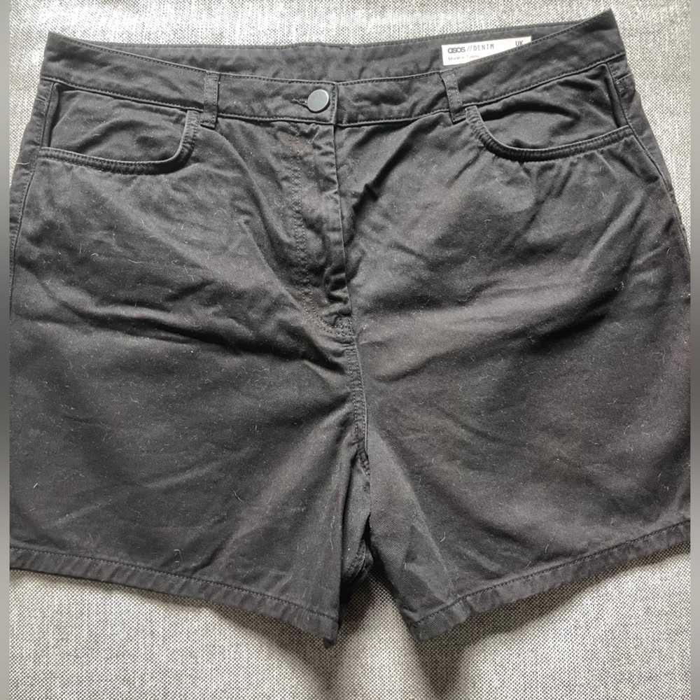 Bundle 3 for $12 🖤 ASOS Black Jean Shorts Relaxed Fit